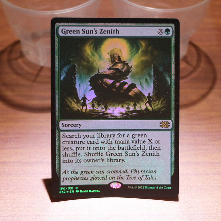 Green Suns Zenith Double Masters 2022 2X2 Foil Magic The Gathering