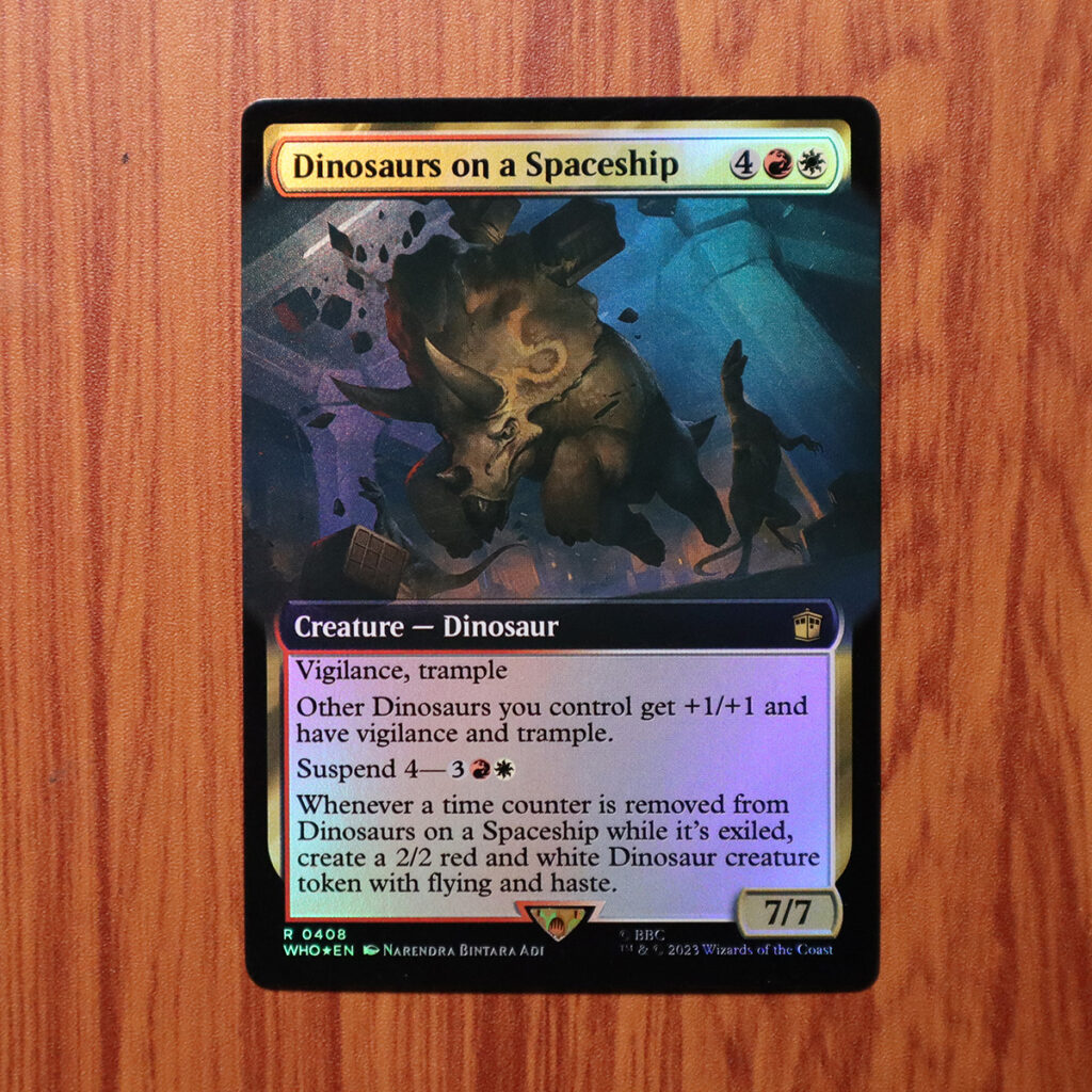 Dinosaurs On A Spaceship Doctor Who Who Foil Magic The Gathering