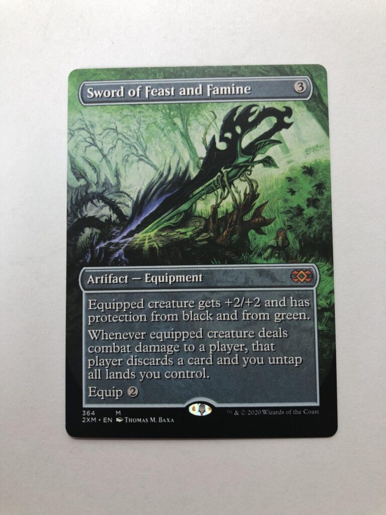 Sword of Feast and Famine extended art 2XM Double Masters magic the ...