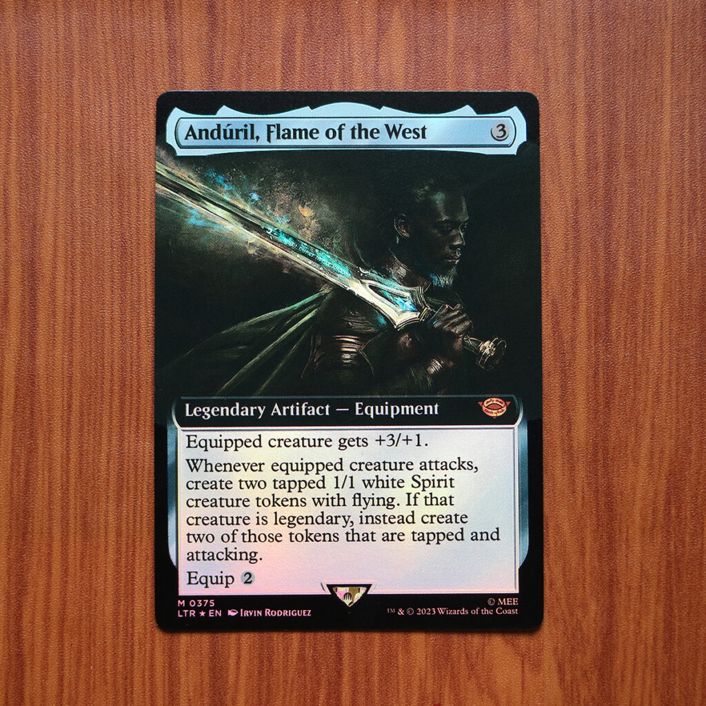 Andúril, Flame of the West LTR #375 foil magic the gathering proxy mtg ...