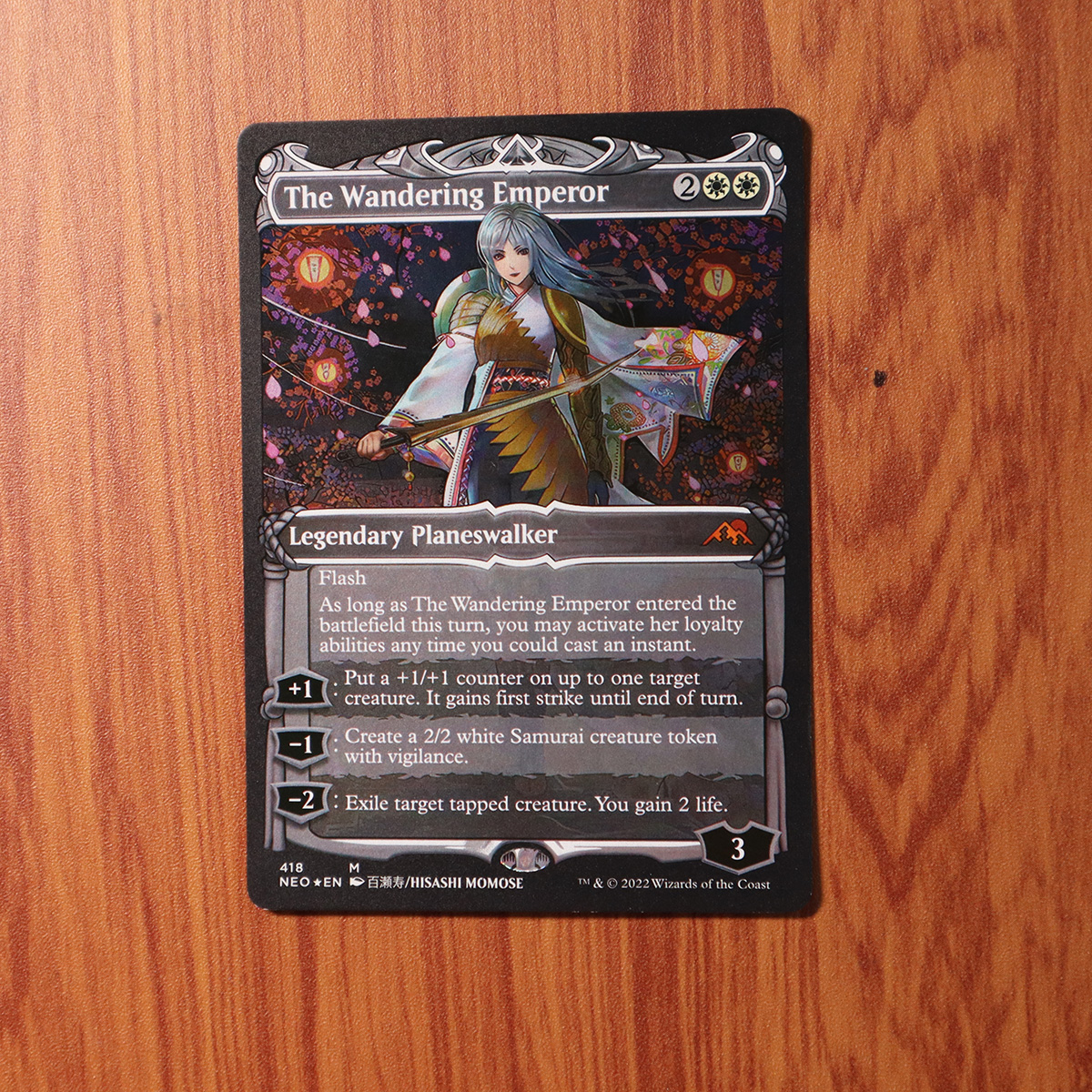 The Wandering Emperor #418 Kamigawa: Neon Dynasty (NEO) foil magic the  gathering proxy mtg cards Top Quality